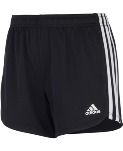 Shop Adidas Originals Big Girls Three Stripe Mesh Short In Black