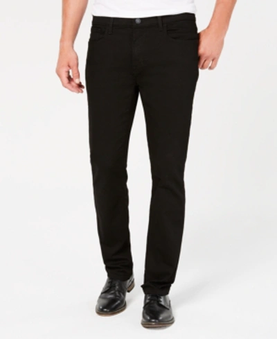 Shop Tommy Hilfiger Men's Straight-fit Stretch Jeans In Black Wash
