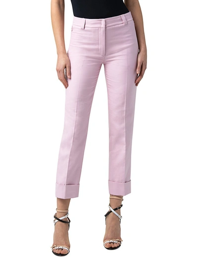 Shop Akris Maxima Cropped Ankle Pants In Lilola