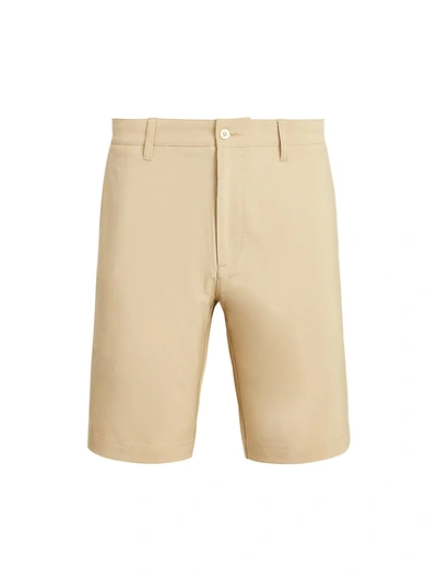Shop Polo Ralph Lauren Men's Stretch Polyester Shorts In College Beige