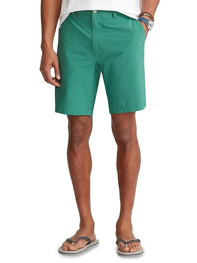 Shop Polo Ralph Lauren Stretch Polyester Shorts In Supply Olive