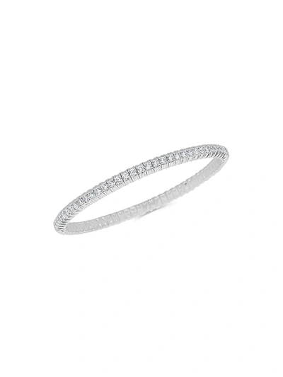Shop Zydo Stretch 18k White Gold & Diamond Bracelet