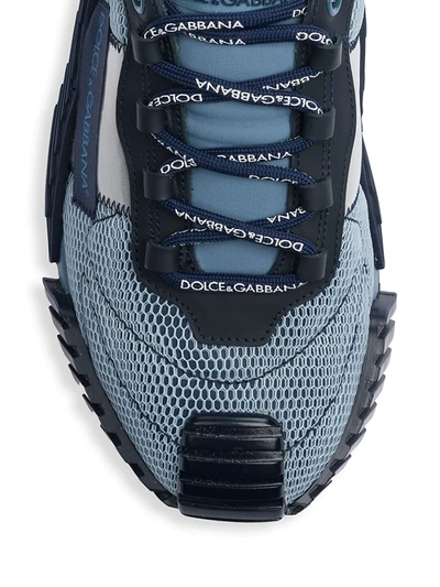 Shop Dolce & Gabbana Ns-1 Low-top Sneakers In Celeste Blue