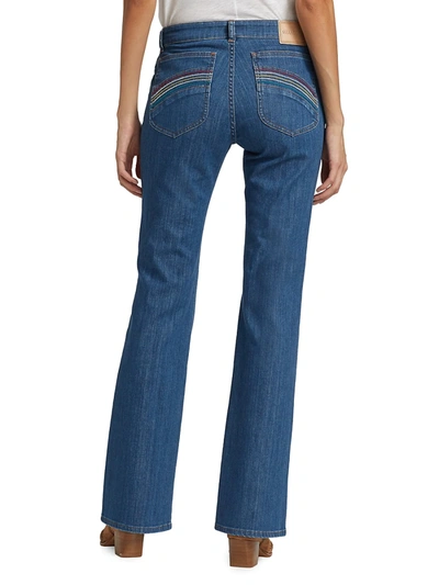 Shop See By Chloé Rainbow Flare Jeans In Denim