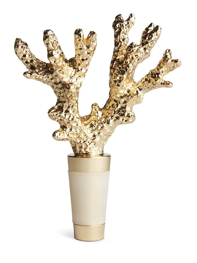 Shop Aerin Brass Coral Bottle Stopper