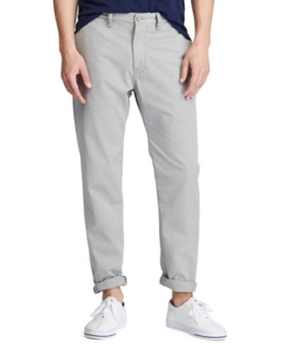 Shop Polo Ralph Lauren Men's Classic-fit Chino Pants In Soft Grey