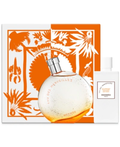 Pre-owned Hermes 2-pc. Eau Des Merveilles Eau De Toilette Gift Set