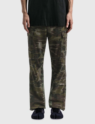 Shop We11 Done Camouflage Cargo Pants In Green
