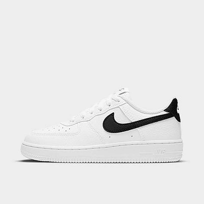 Shop Nike Little Kids' Air Force 1 Low Se Casual Shoes In White/black