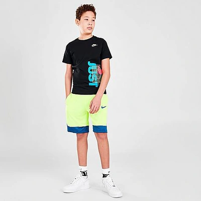 Shop Nike Boys' Core Basketball Shorts In Green