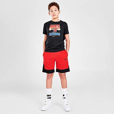 Shop Nike Boys' Core Basketball Shorts In Red