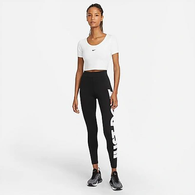 Nike Essential Just Do It Full Length Leggings In Black | ModeSens