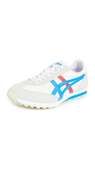Shop Onitsuka Tiger Edr 78 Sneakers In White/directoire Blue