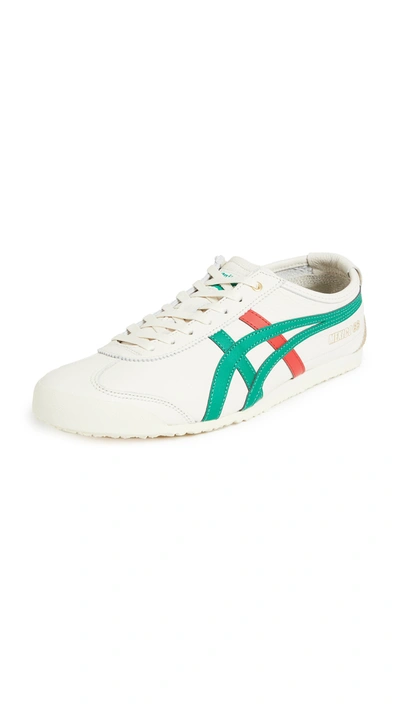 Shop Onitsuka Tiger Mexico 66 Sneakers In Birch/kale