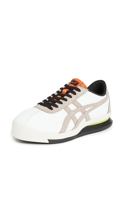 Shop Onitsuka Tiger Tiger Corsair Ex Sneakers In White/oyster Grey