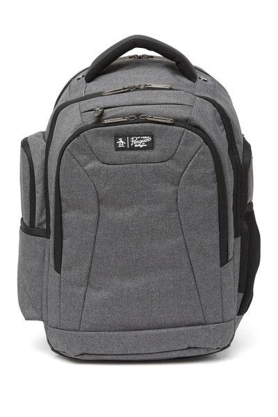 Shop Original Penguin Halo Backpack In Grey Xhatch
