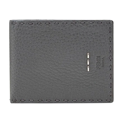 Shop Fendi Wallet In Gris