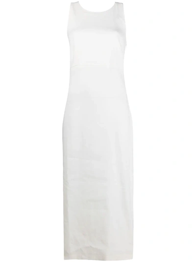 Shop Antonelli Sleeveless Shift Midi Dress In White