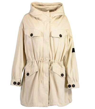 Shop Givenchy Washed Cotton Island Parka In Mastic