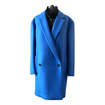 Pre-owned Tibi Coat In Blue