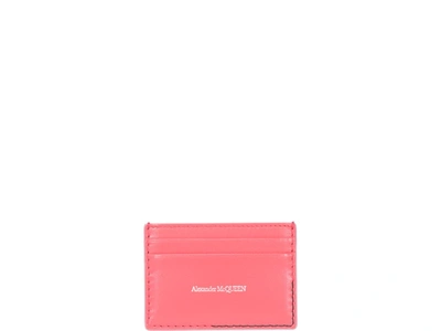 Shop Alexander Mcqueen Logo Cards Holder In Pink