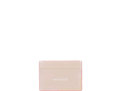 Shop Alexander Mcqueen Logo Cards Holder In Mole