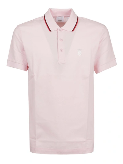 Shop Burberry Walton Polo In Pink