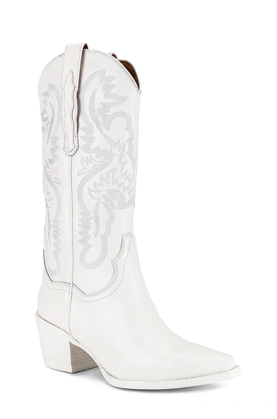 Shop Jeffrey Campbell Dagget Boot In White Combo