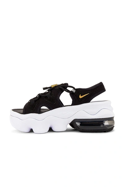 Shop Nike Air Max Kokko Sandal In Black, Metallic Gold & Anthracite White