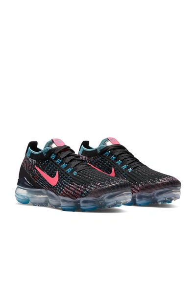 Shop Nike Air Vapormax Flyknit 3 Sneaker In Black, Hyper Pink, & Baltic Blue