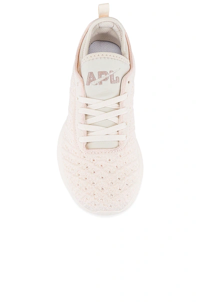 Shop Apl Athletic Propulsion Labs Techloom Phantom Sneaker In Sea Salt & Rose Dust