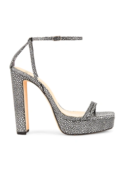 Shop Alexandre Birman Lenny Sandal In Silver