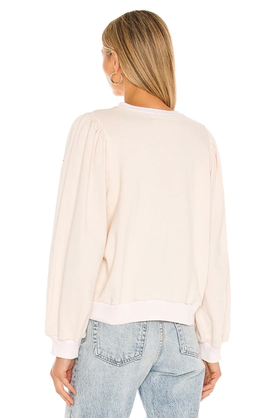 Shop Acacia Nora Organic Terry Sweatshirt In Bone