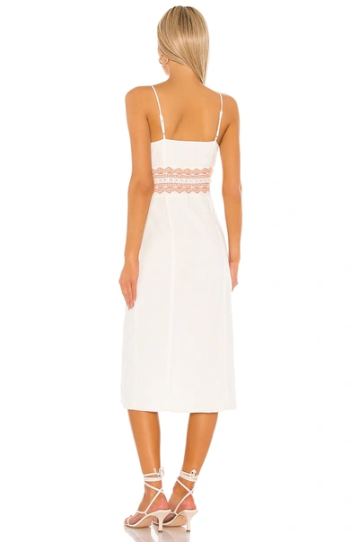 Shop Tularosa Coral Dress In Ivory