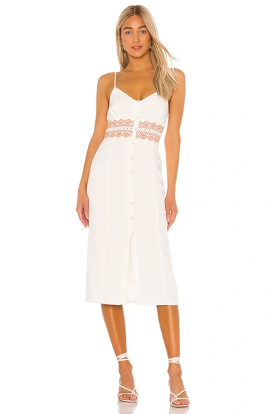 Shop Tularosa Coral Dress In Ivory