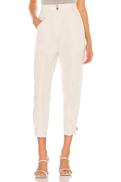Shop Rebecca Taylor Textured Cotton Pant In Pebble
