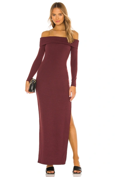 Shop Lovers & Friends Royale Maxi Dress In Burgundy
