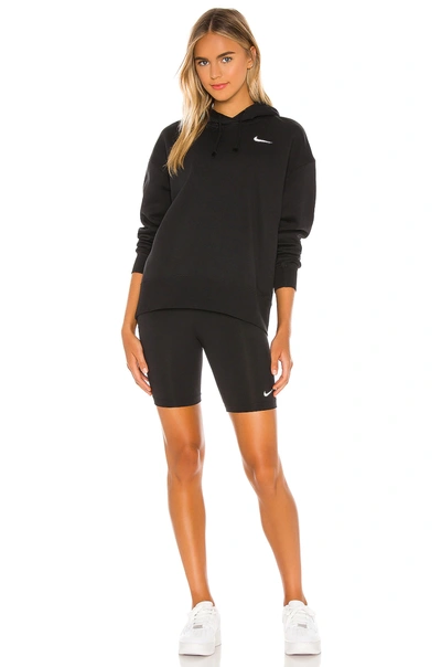 Shop Nike Nsw Trend Fleece Hoodie In Black