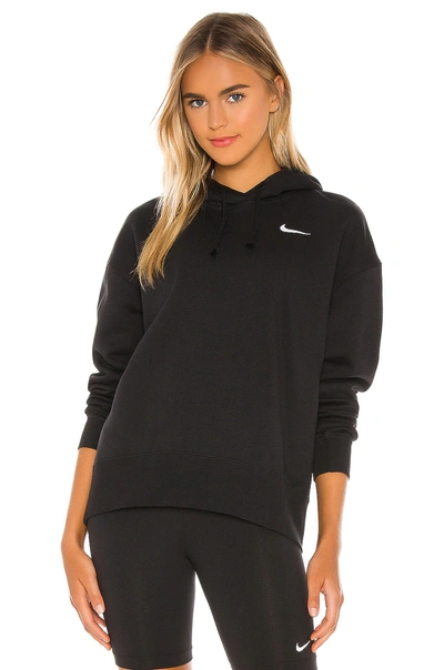 Shop Nike Nsw Trend Fleece Hoodie In Black