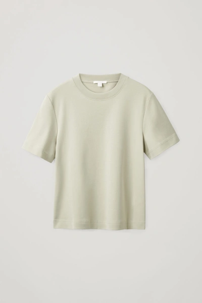 Shop Cos Slim-fit T-shirt In Green