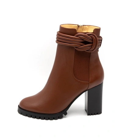 Shop Alexandre Birman Vicky Waterproof Combat Boots In Rum In Brown