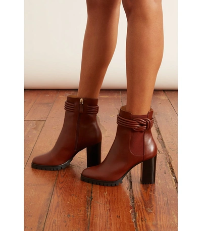 Shop Alexandre Birman Vicky Waterproof Combat Boots In Rum In Brown