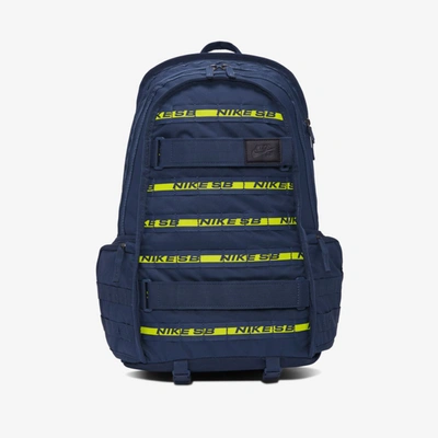 Shop Nike Sb Rpm Skate Backpack (midnight Navy) - Clearance Sale In Midnight Navy,midnight Navy,anthracite