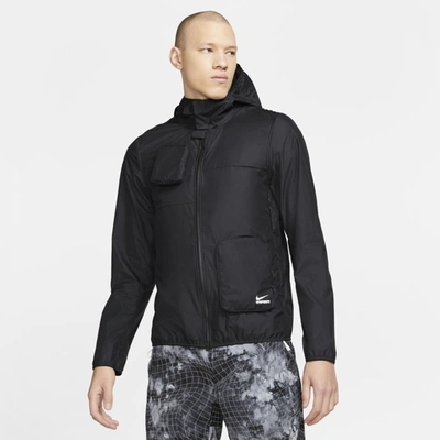 Shop Nike Nsrl Men's Transform Jacket In Black