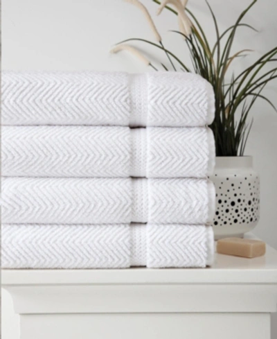 Shop Ozan Premium Home Maui 4-pc. Bath Towel Set In White