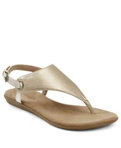 Shop Aerosoles In Conchlusion Casual Sandal Women's Shoes In Gold