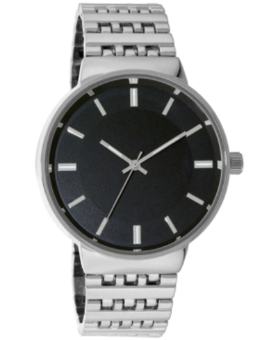 Shop Inc International Concepts Men's Silver-tone Bracelet Watch 40mm, Created For Macy's