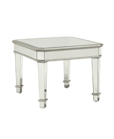 Shop Coaster Home Furnishings Hamden Square Mirrored End Table In Open Misce
