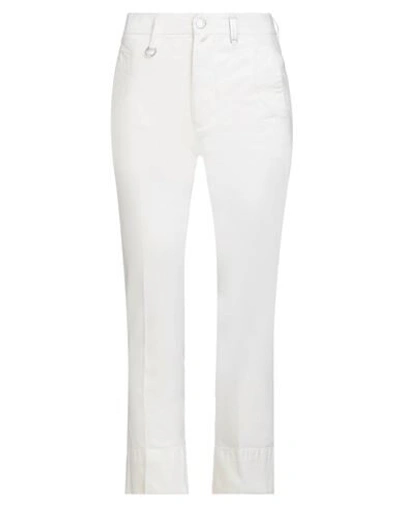 Shop High Woman Jeans White Size 6 Cotton