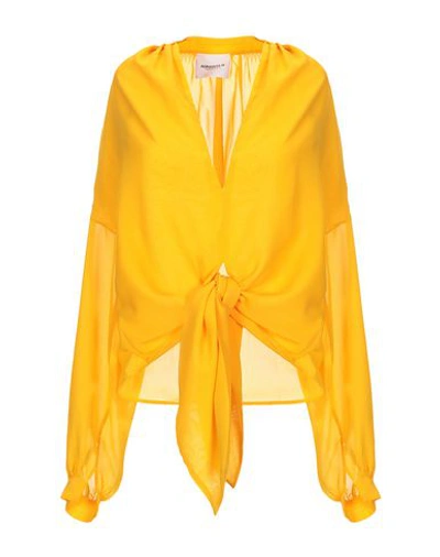 Shop Annarita N Twenty 4h Woman Shirt Yellow Size 8 Polyester